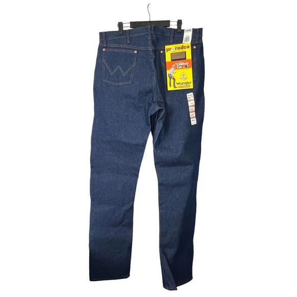 Wrangler Jeans Mens 38x38 Blue Pro Rodeo Competition MWZ Cowboy Cut Denim NWT - Picture 2 of 9